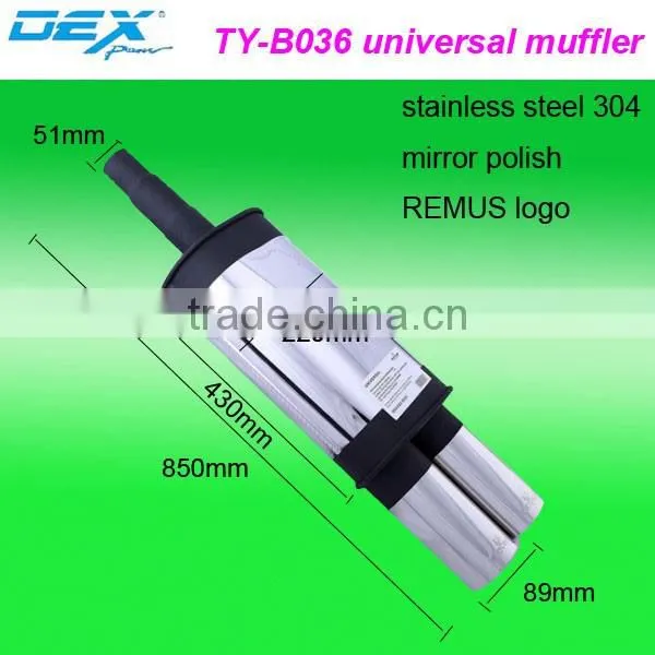 racing spare part double exhaust system universal muffler
