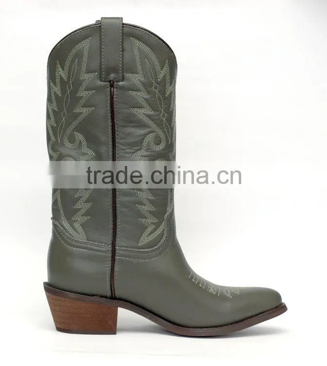 Goodyear welt leather western boots