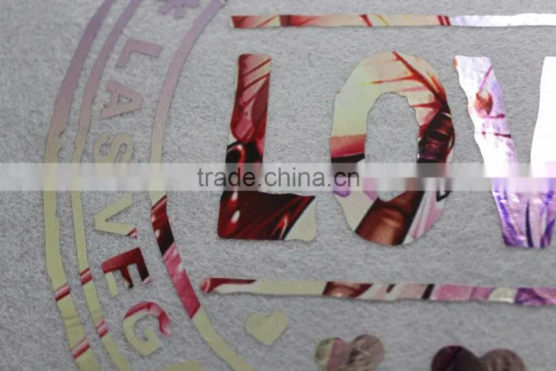 2017 sublimation holofoil souvenir city name heat transfer design