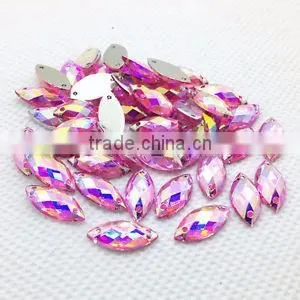 Hot Hot Hot! Fine cut! Fine transparency! Dongzhou high quality crystal sew on round stones