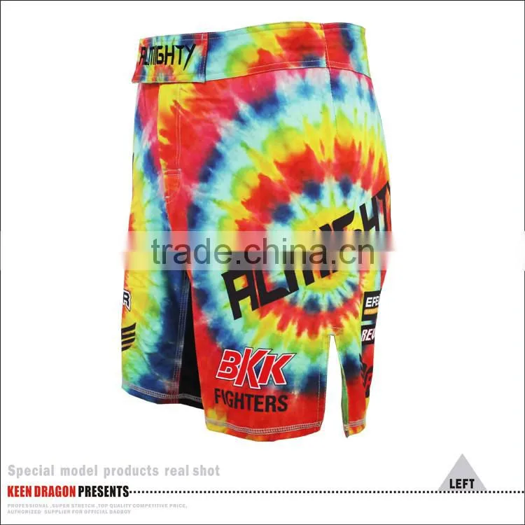 RAINBOW COLOR CUSTOM MADE MMA MENS SHORTS