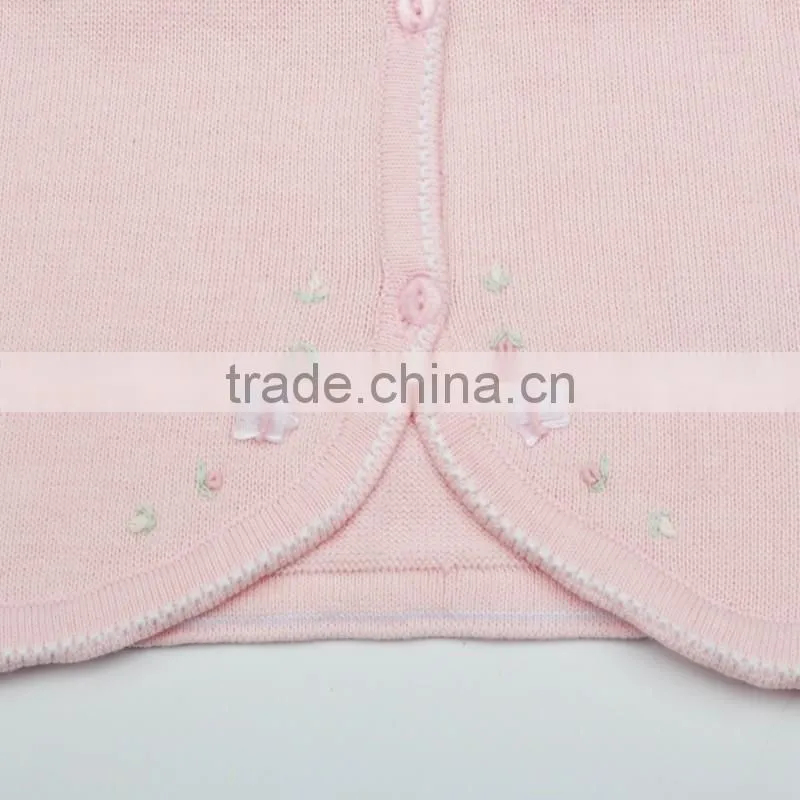100%cotton Kids Long Sleeve Sweater Cardigan