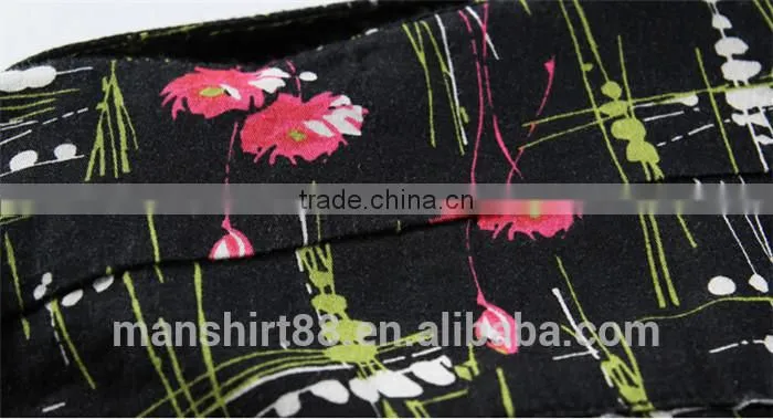 men's latest fashion long sleeve print tuxedo shirt