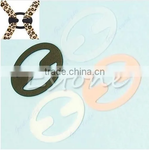 20PCS Sexy Oval Cleavage Control Clips Hide Bra Strap Buckle Adjust Converter