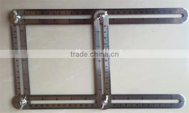 plastic activity Multi-Angle Measuring Ruler stainless steel General template angle Ruler tool