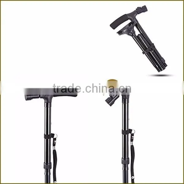 Ultimate LED Magic cane with Alarm device for asking help when old people fall down