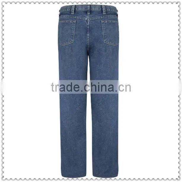 Reflective Striped Cotton Industrial Fireproof Work Jeans