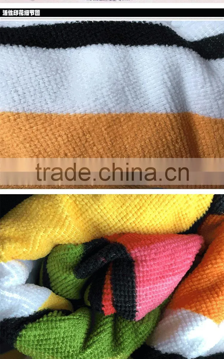 Microfiber round beach towels