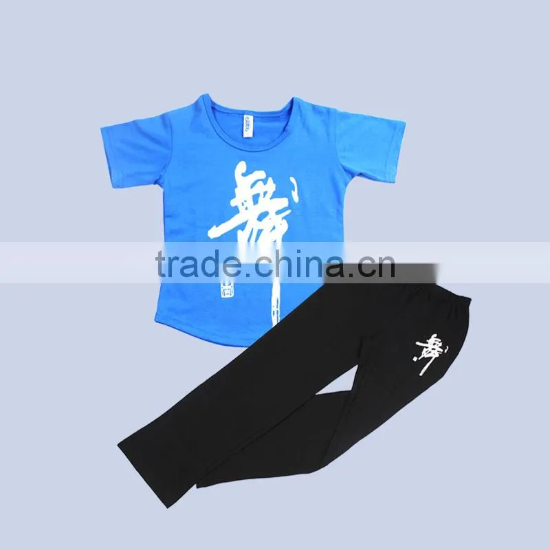 Boys Sportwear Dancewear Top Pant Sets Child Casual Loose Sportwear