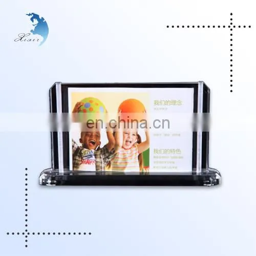 Hot sale custom printed acrylic sign holders 8.5 x 11 card advertising display stand with high quality