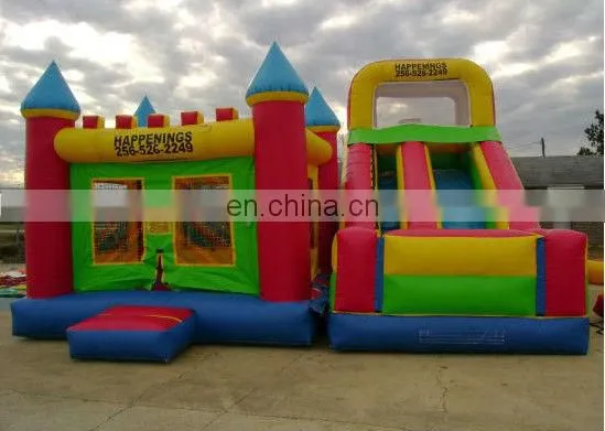 Inflatable outdoor bouncer combo