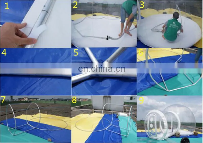 Best Selling Inflatable clear bubble tent / Two room inflatable bubble lodge tent