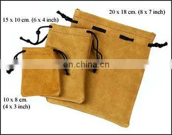 jewellery felt drawstring bag promotional suede drawstring pouch printed logo on the bag