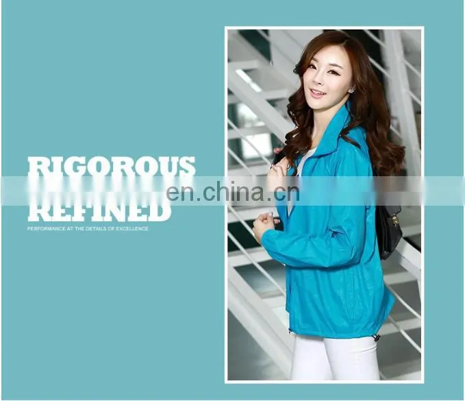 Wholesale outdoor unisex anti-UV adult cloth with hat sportsware
