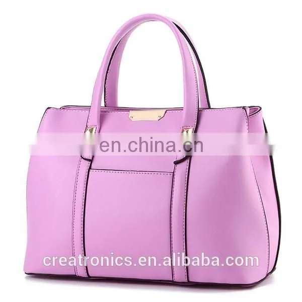 CR Over 11 years experience pu leather material large-capacity portable long handle dark-blue colors new stylish bags cosmetic
