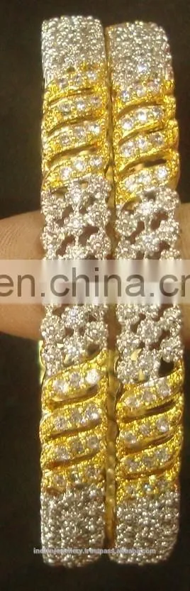 Cubic zircon jewelry bangles manufacturer, Cubic zircon jewellery bangle exporter