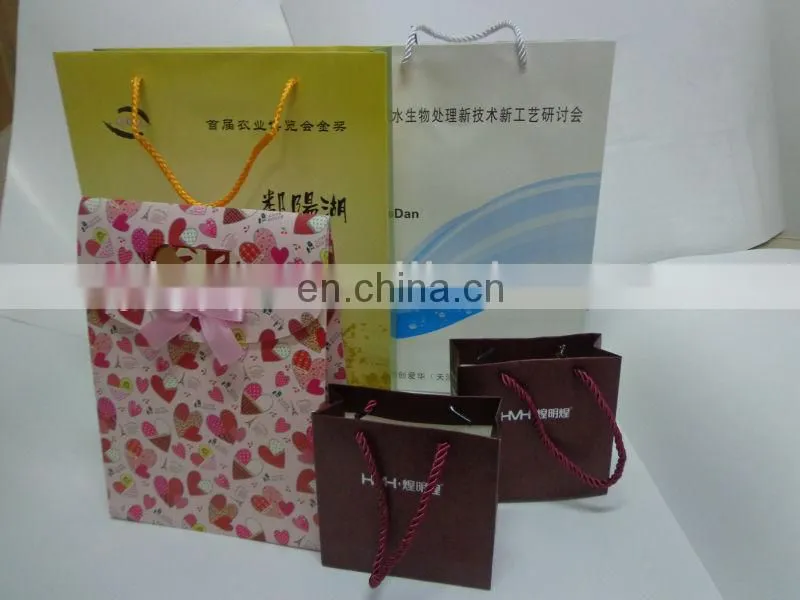 Logo printing black ivory bag for cloth packing
