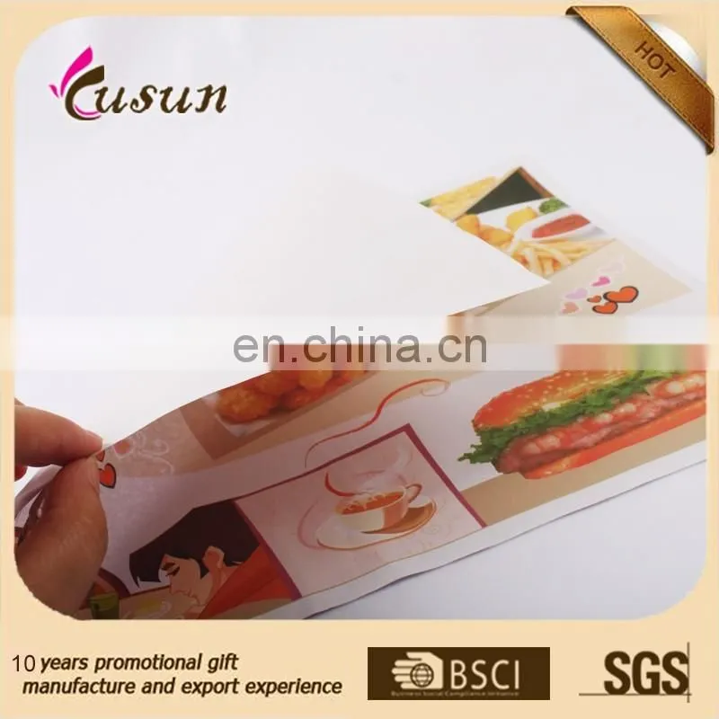 Bottom price high performance promotion custom paper disposable placemats
