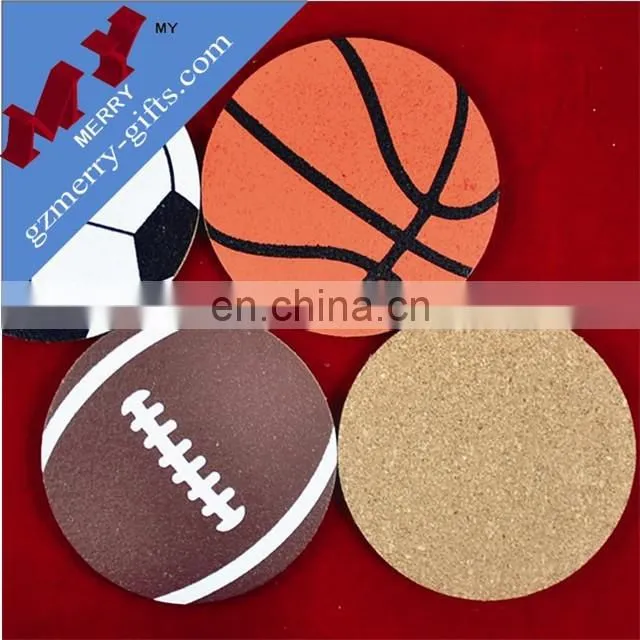 Custom shapes promotional gifts cork coaster for sale
