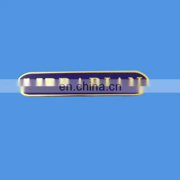 bag custom shape crown metal tag