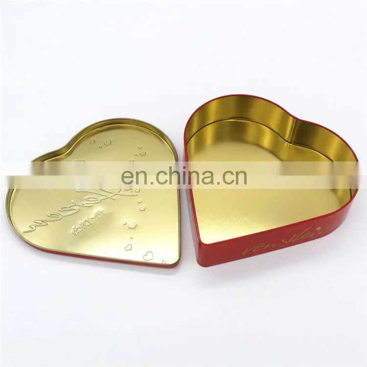 2015 Heart-shaped Christmas gift tin box