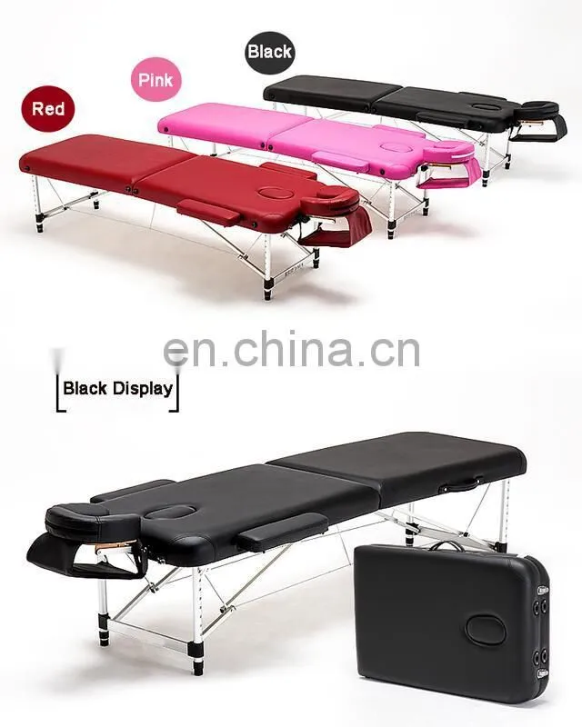 Hotsale Portable Aluminium Massage Table Chair Bed Foldable with Carry Bag