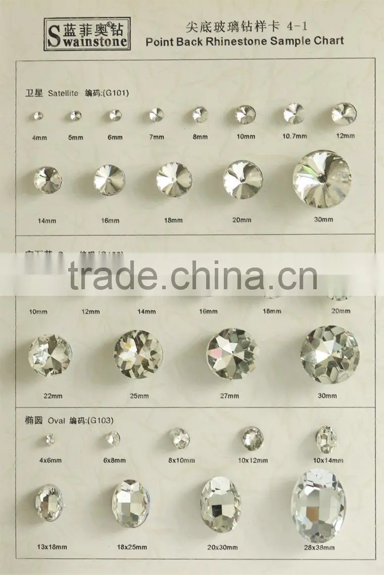 0711C China good quality loose glass stone, China wholesale glass stone, low factory price glass stone for apparel