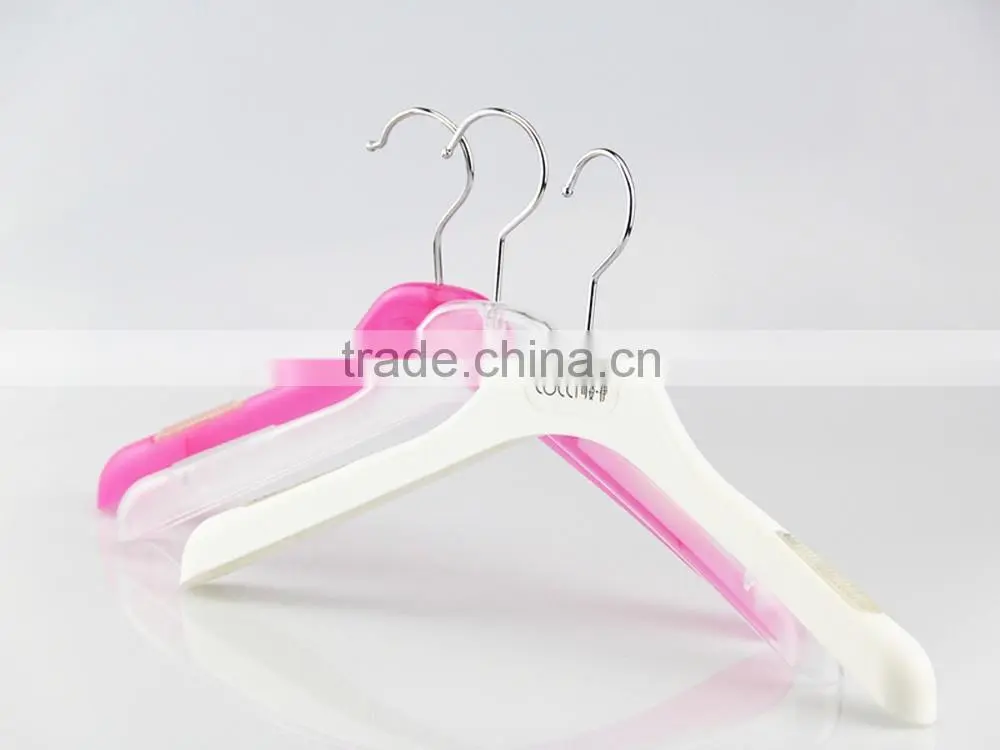 IMY-487 transparent women plastic shirt hangers rack