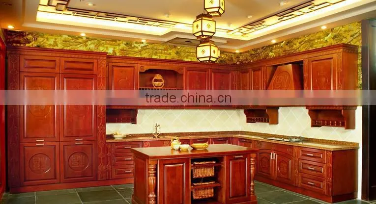American style classic wooded kitchen cabinets from china,pictures of kitchen cabinet