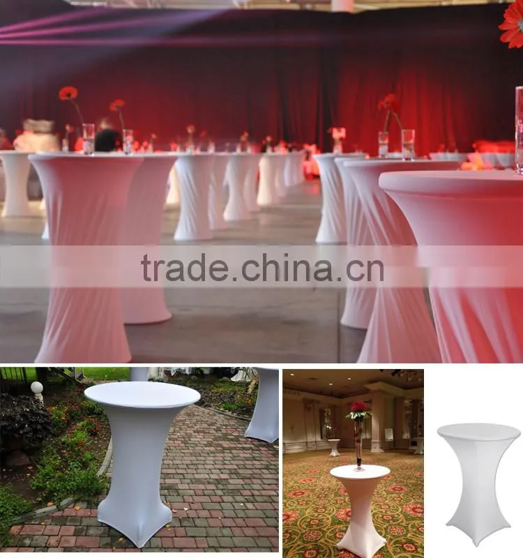 Spandex And Polyester Fabric Wholesale Stretch Table Cover HM-ZB53
