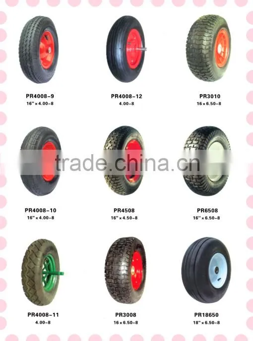 large plastic rim wheels for wheelbarrow 3.00-8