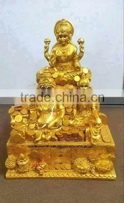 Goddess Lakshmi brass statue