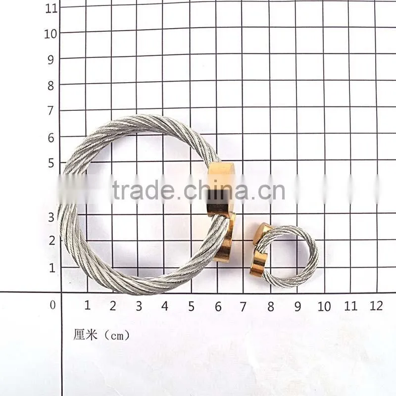 fashion jewelry 2016 wire stainless steel bracelet & rings costume african jewelry sets
