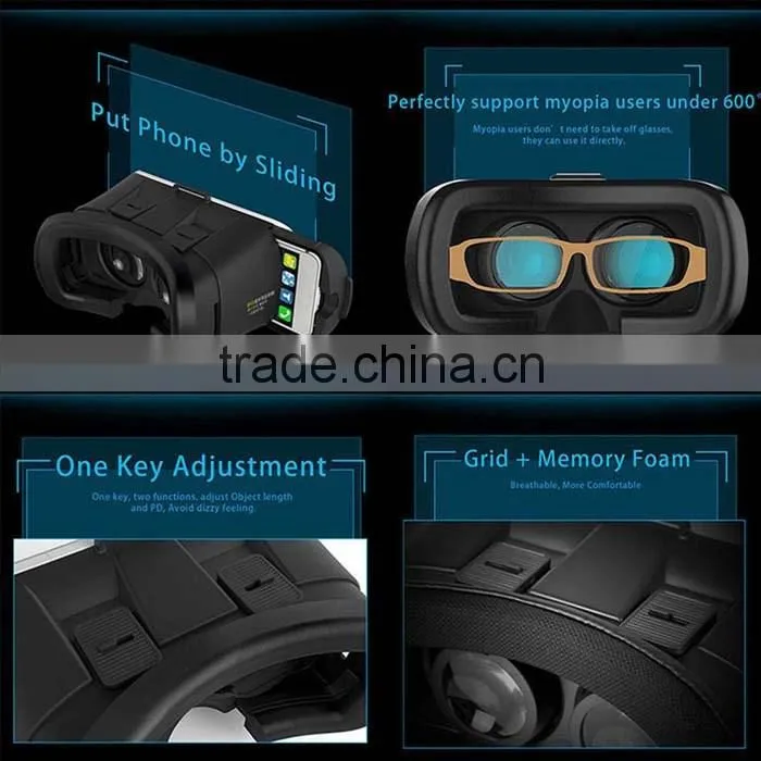 Google Cardboard 2016 VR Box Headset Video Glasses Movie Game For Iphone