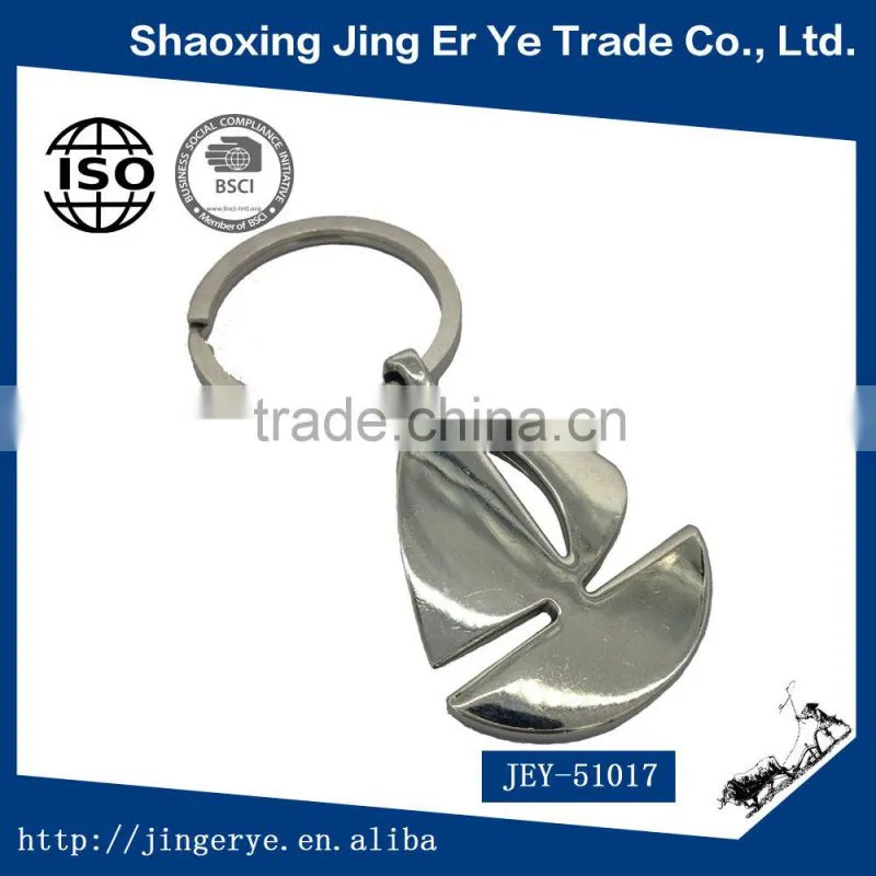 Wholesale Innovetive Metal Zinc Alloy Mini 3D Boat Keychain