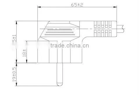 10A 250V 3PINS Korea ac plug adapter