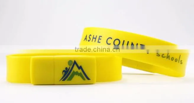 wrist bracelet flash drive silicone usb 8gb