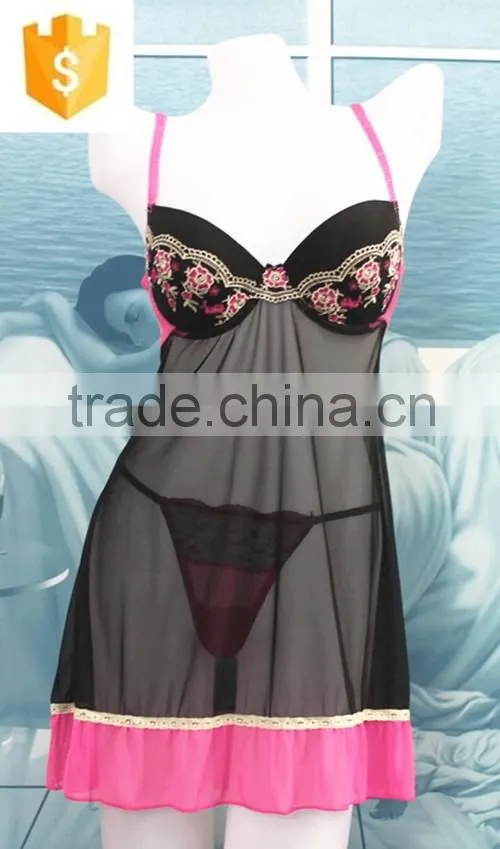 2016 sexy transparent classial lingerie babydoll /nightywear/night dress