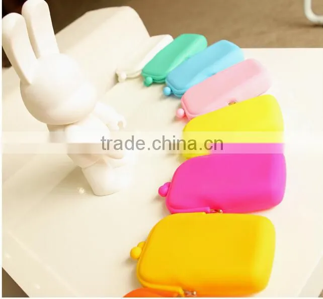 2015 Hot selling Silicone rubber cosmetic bag/colorful cosmatic bags