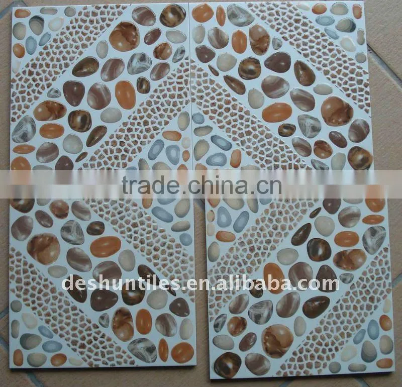 Glazed floor tiles