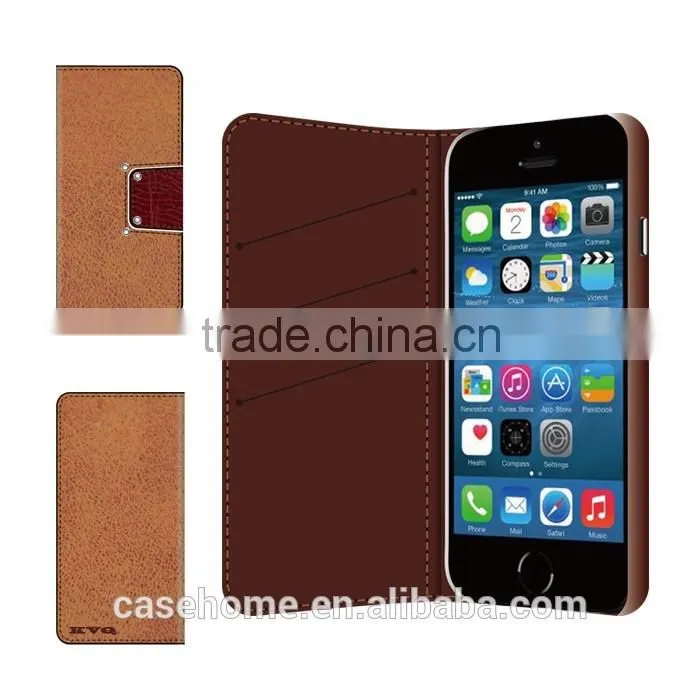 Orange PU Leather Magnetic Smart Stand Case for Apple iPhone SE