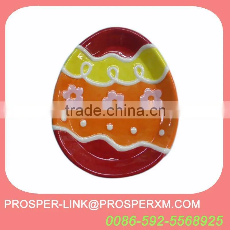 Ceramic easter dinner plate decorative