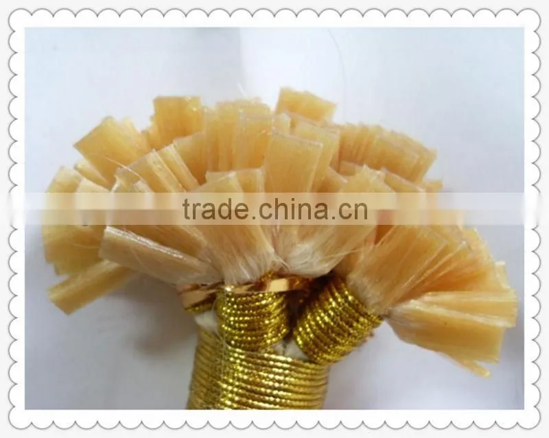wholesale100% natural human hair piano color 100 keratin tip human hair extension