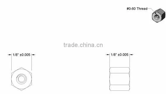 Zinc-Plated Steel Female Threaded Hex Standoffs