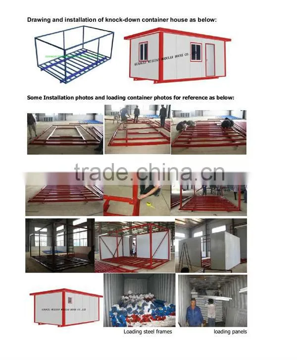 Easy to Install And Re-located Foldable Shipping Container Houses