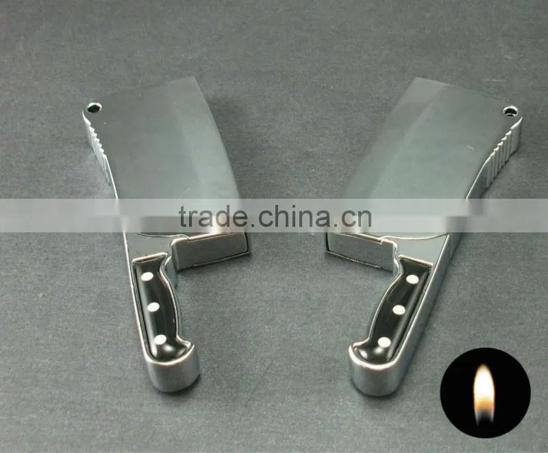New kitchen knife shape flame lighter