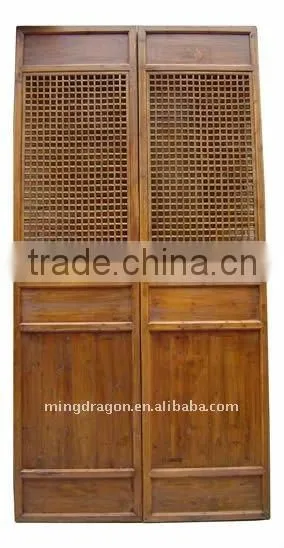 chinese antique natural carved screen