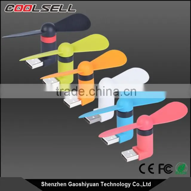 Top selling mini fan 2 in i mini fan Mini Portable Small Usb Fan For Android Phone