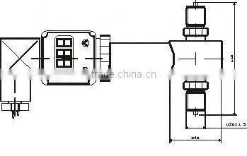 DPT751 digital indicator differential Pressure Transducer, Transmitter, Sensor