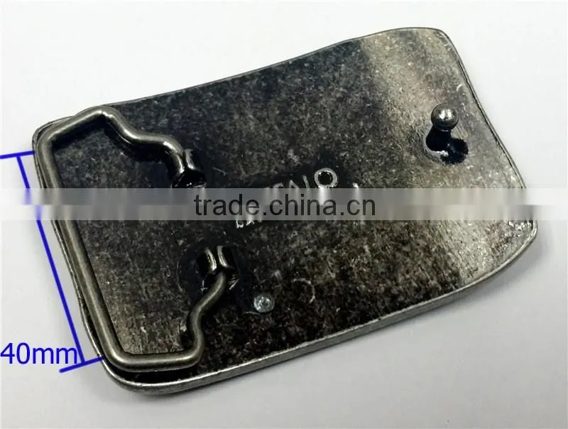 High quality pearl gun iron belt buckle , custom belt buckle